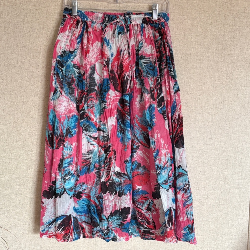 Vintage Uniti Casuals Floral Boho Midi Skirt Cottagecore Fairycore Y2K One Size